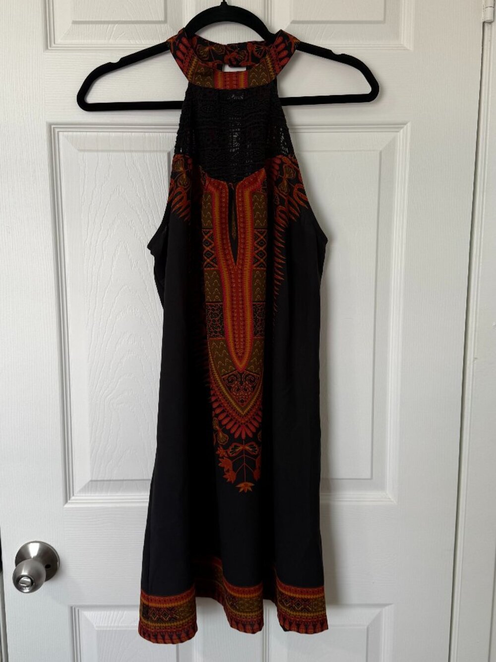 American Rag Boho Tribal Halter Dress Small